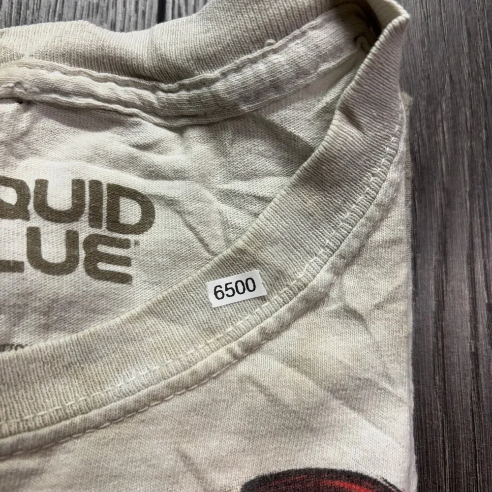 Liquid Blue Cleveland Indians Chief Wahoo Baseball Shirt XXL White Tie Dye 2014 - Picture 8 of 8